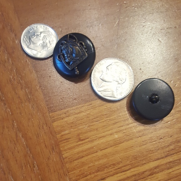 Lauren buttons, bronze, black. 5 - Picture 5 of 5